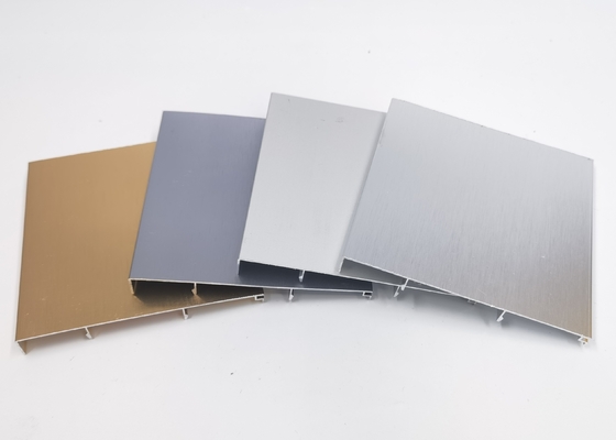 6000 Series Aluminium Decorative Profiles Middle Gold square aluminum extrusions