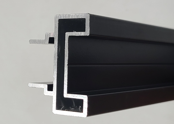 High Glossy 6063 T8 Aluminum Extruded Profile Wood Grain Surface