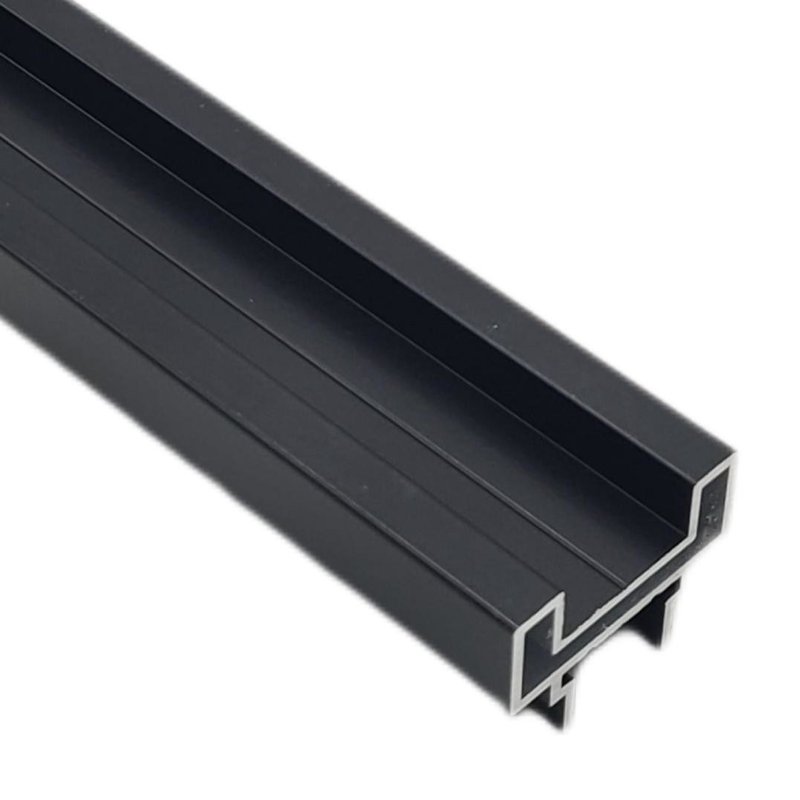 High Glossy 6063 T8 Aluminum Extruded Profile Wood Grain Surface